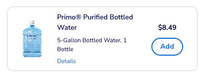 Primo 5 Gallon Jug Pricing